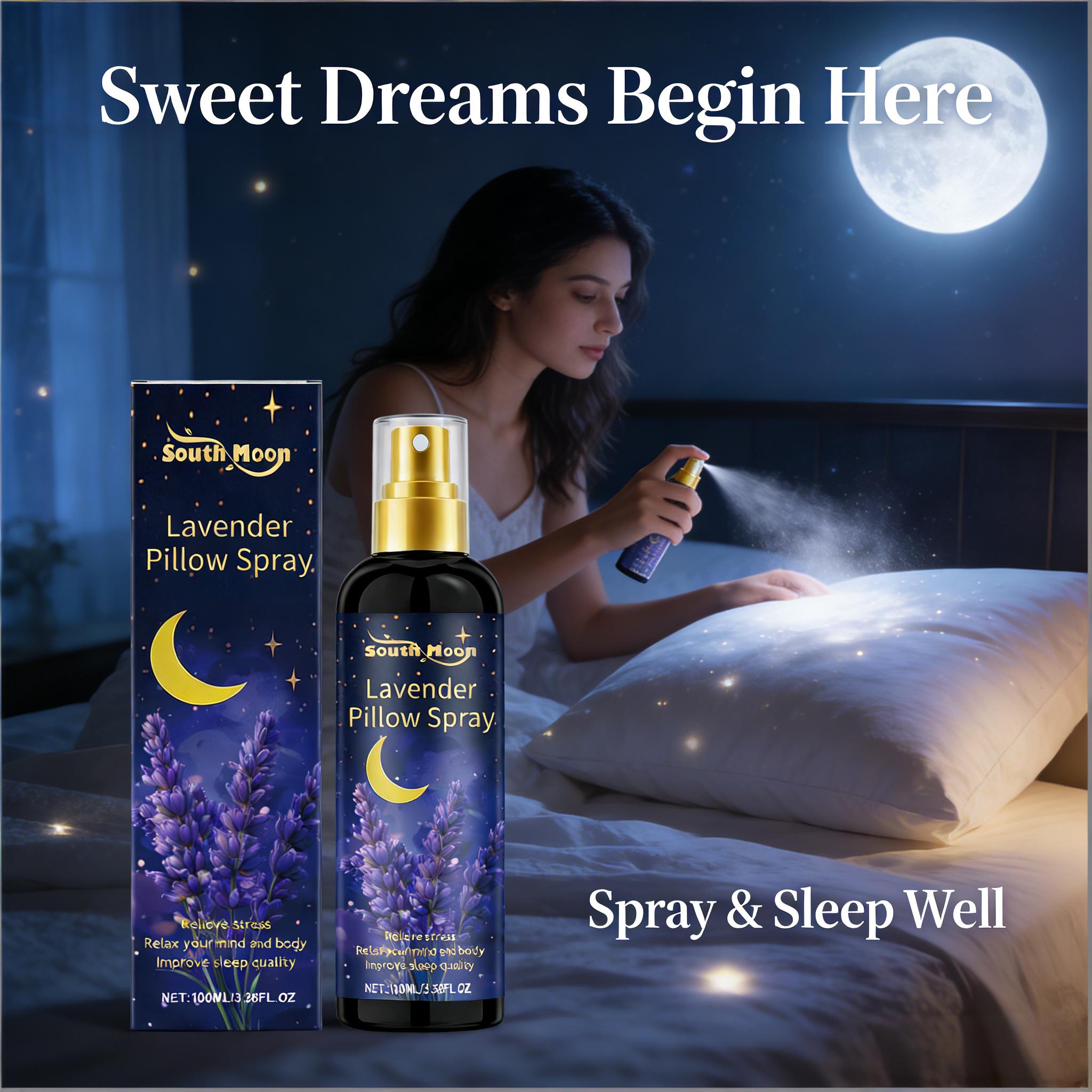 Anti Snore Contour Pillow - 베개용 수면 스프레이 라벤더, 불안 완화,
