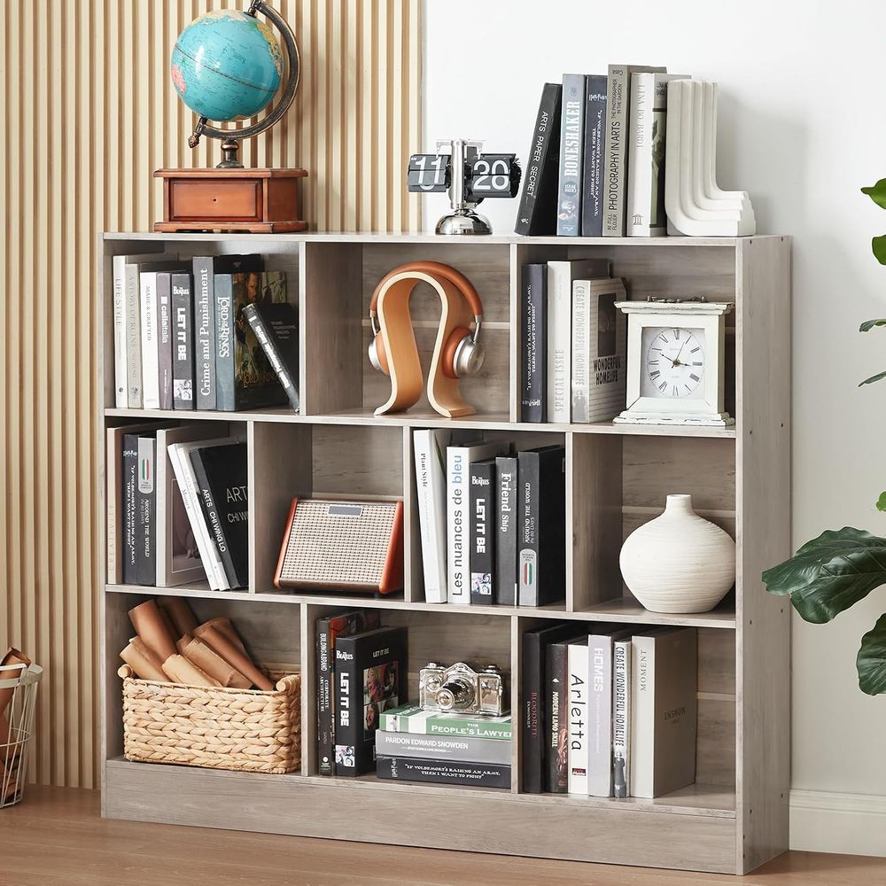Storage & Organization - LEYAOYAO 10 큐브 책장(베이스 포함), 3단