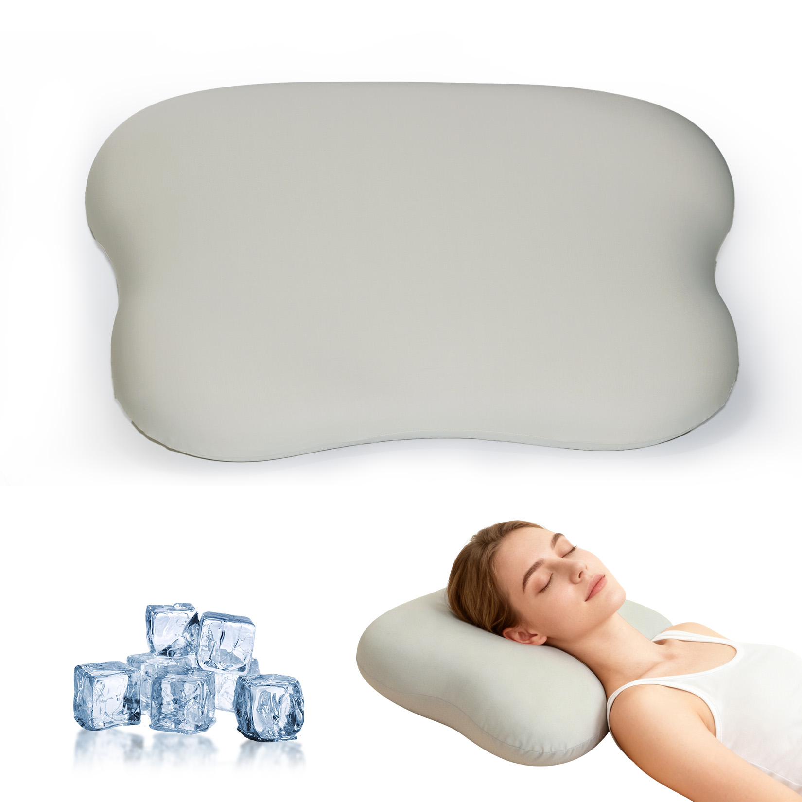 Memory Foam Orthopedic Pillow Neck Pain - 목과 어깨 통증 완화를 위한 경추