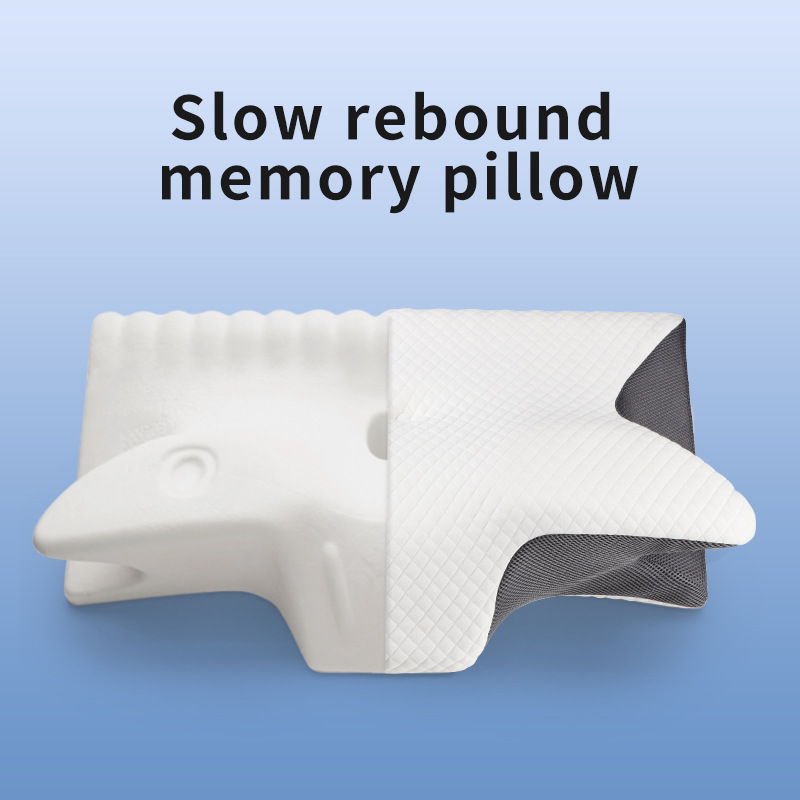 Memory Foam Orthopedic Pillow Neck Pain - 메모리폼 소재의 인체공학적 디자인으로 제작된 경추
