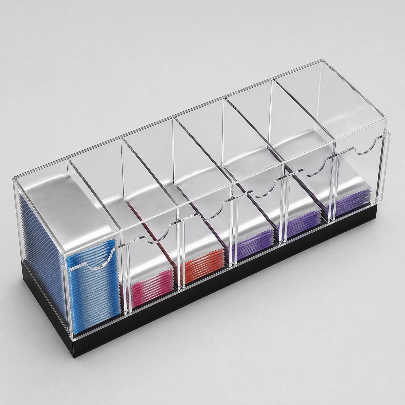 칸막이가 있는 카드 보관함, 뚜껑이 없는 디자인, 아크 - Storage & Organization 리뷰 및 가격