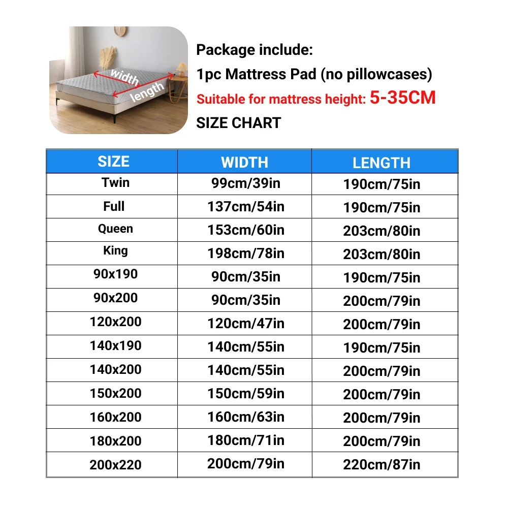 다양한 색상의 4면이 탄력 있는 방수 매트리스 커버 1 - Waterproof Mattress Protector Breathable 리뷰 및 가격
