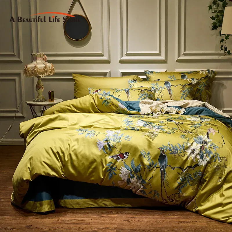 럭셔리 600TC 이집트 면 침구 세트, 새 식물 꽃, - Aesthetic Floral Duvet Cover 리뷰 및 가격